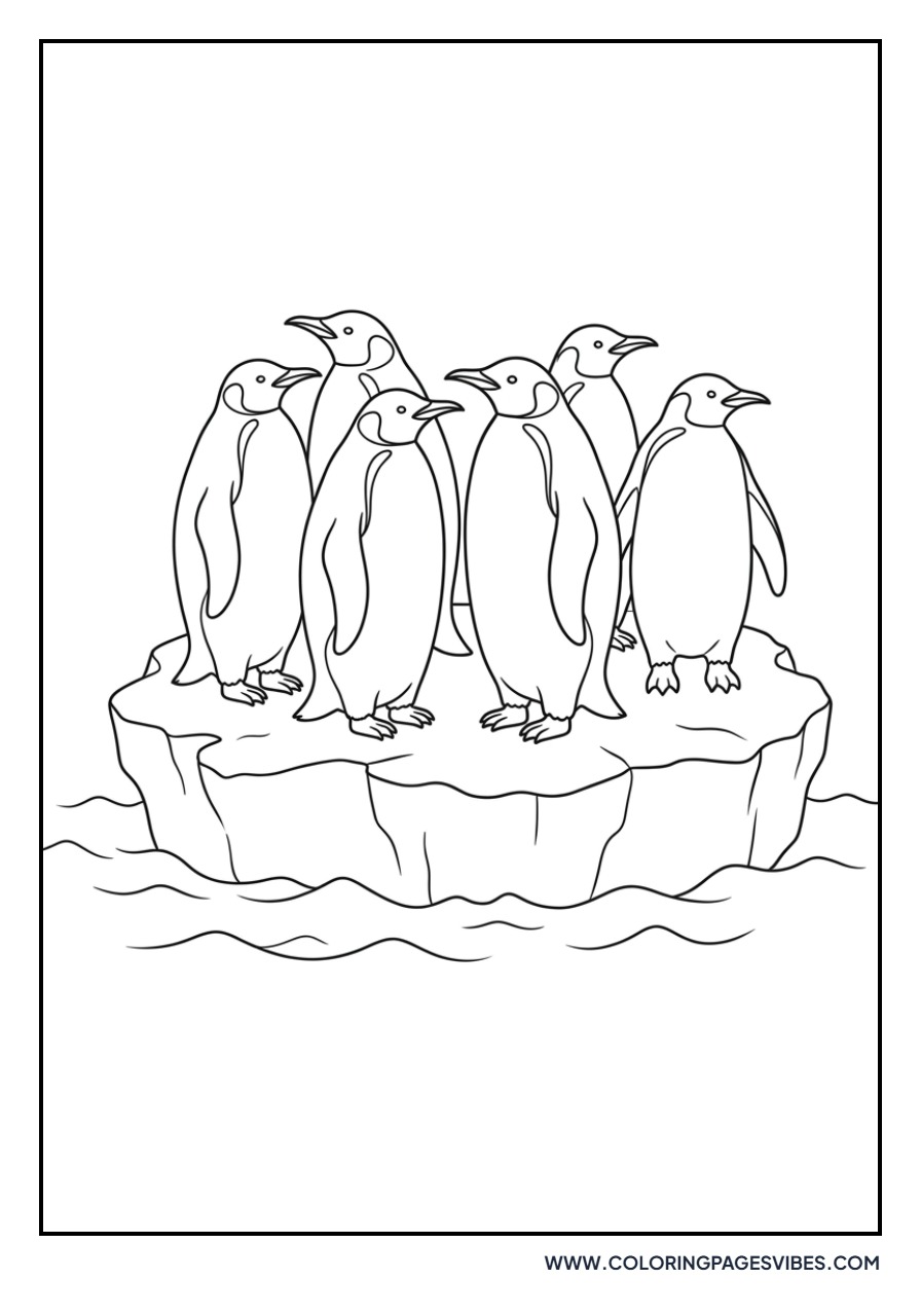 Penguin Group on Iceberg