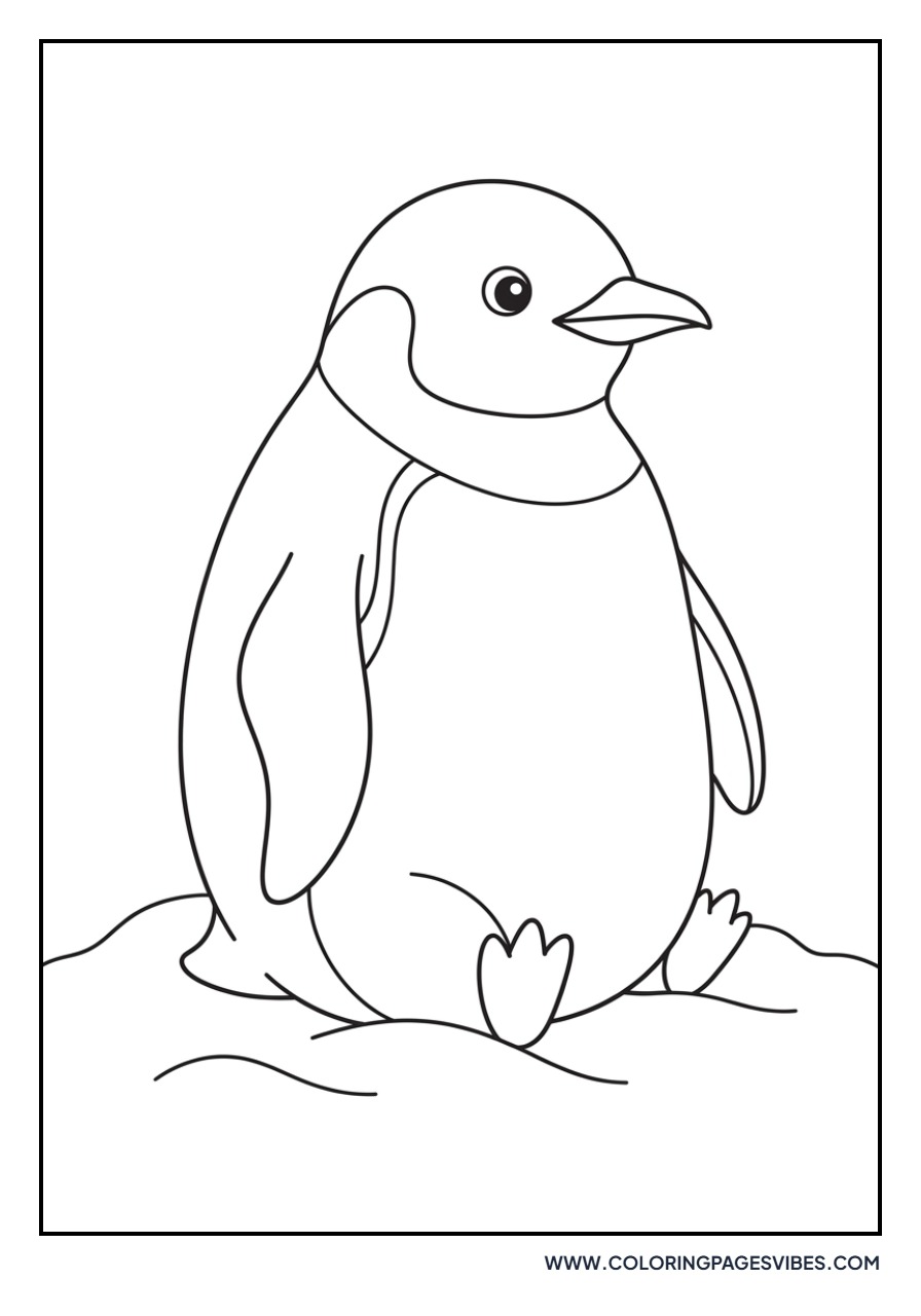 Penguin Sitting Down