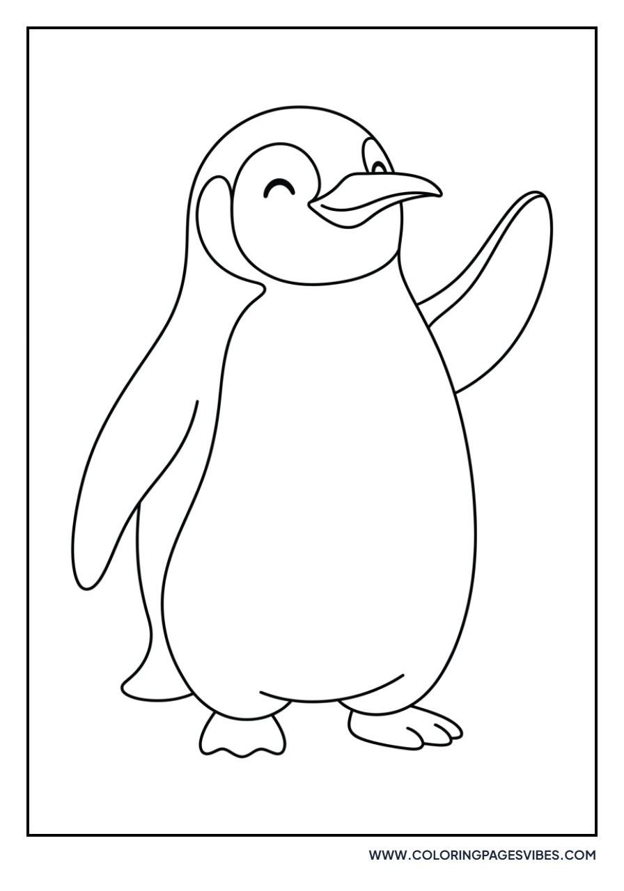 Penguin Waving Hello