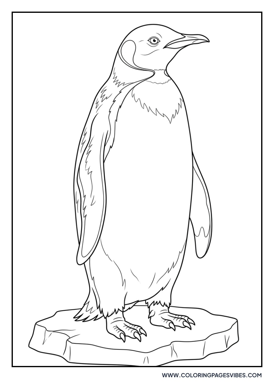 Stately Emperor Penguin Portrait