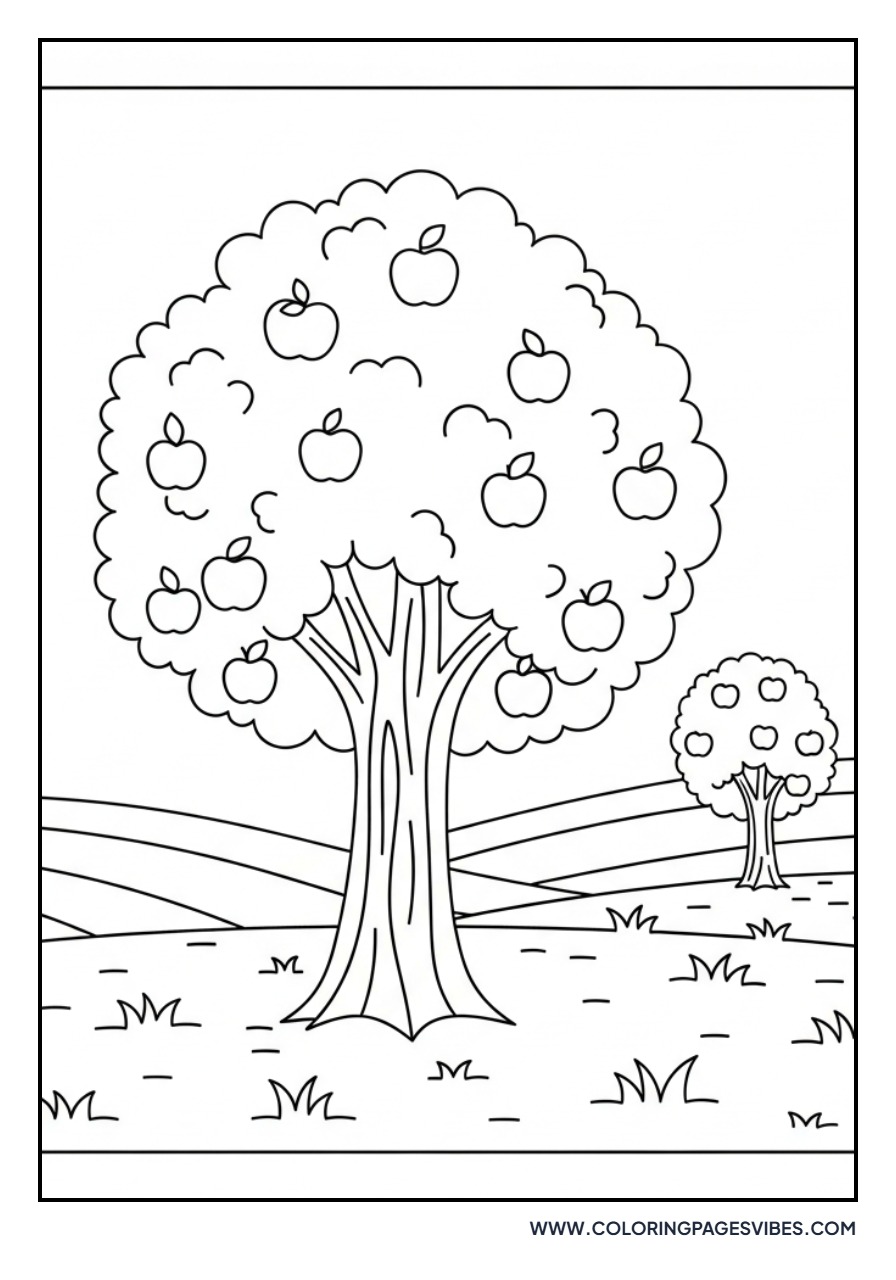 Apple Tree in Orchard