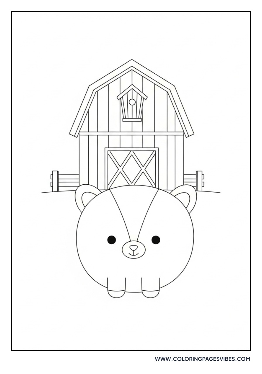Barn with Birdhouse