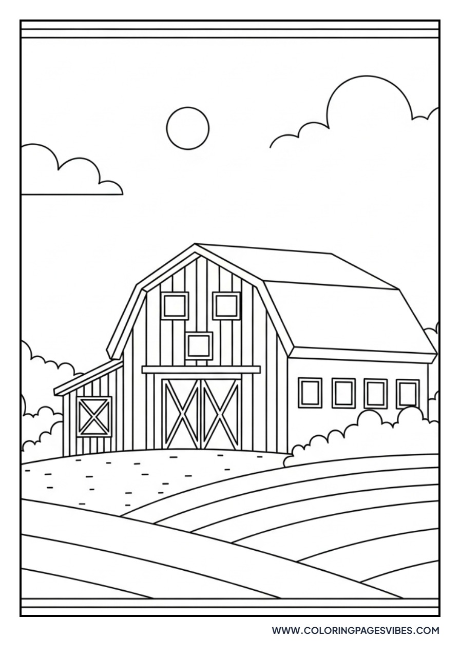 Barn with Large Windows