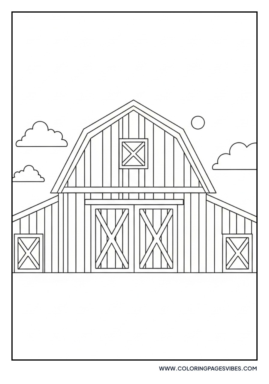 Barn with Open Doors