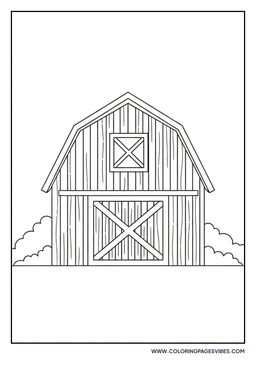 Barn with Sliding Door
