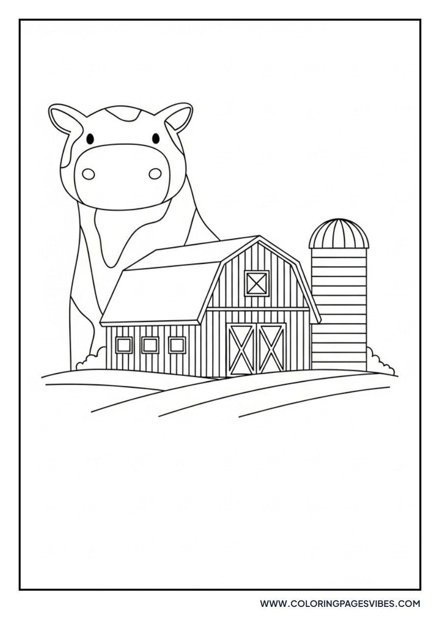 Barn with Small Silo