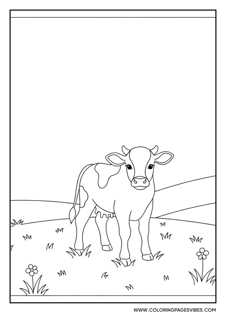 Calf in the Meadow