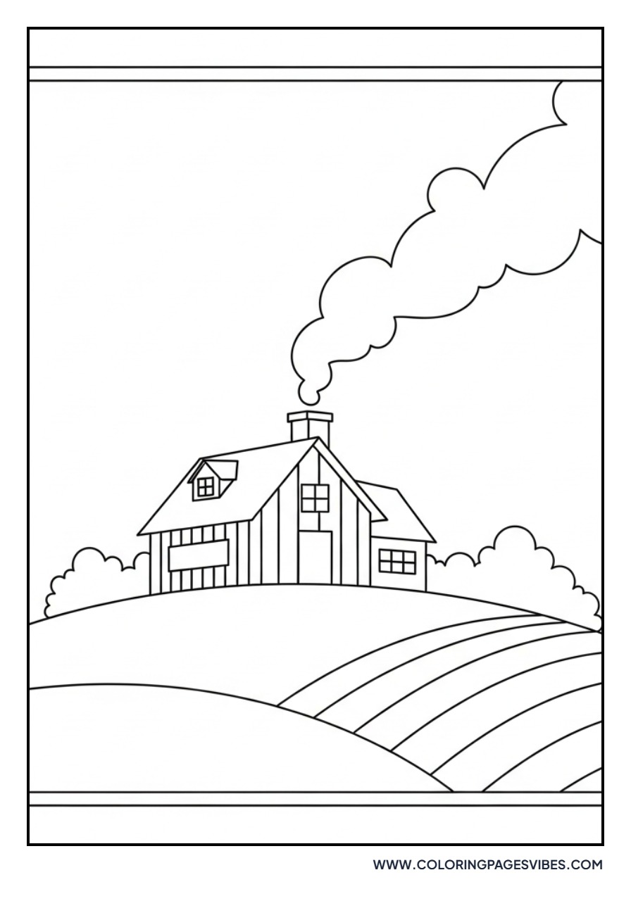 Farmhouse Smoking Chimney