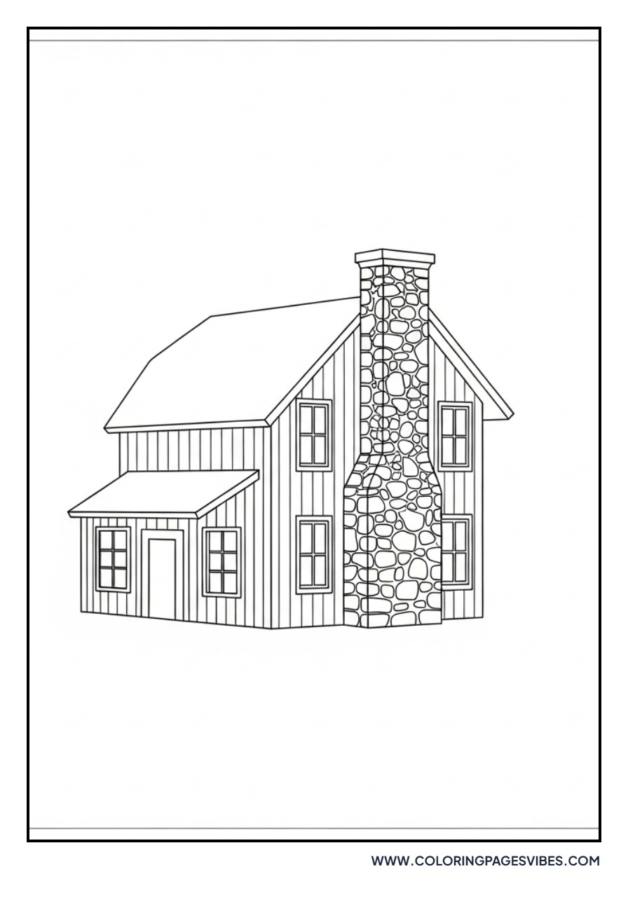 Farmhouse Stone Chimney