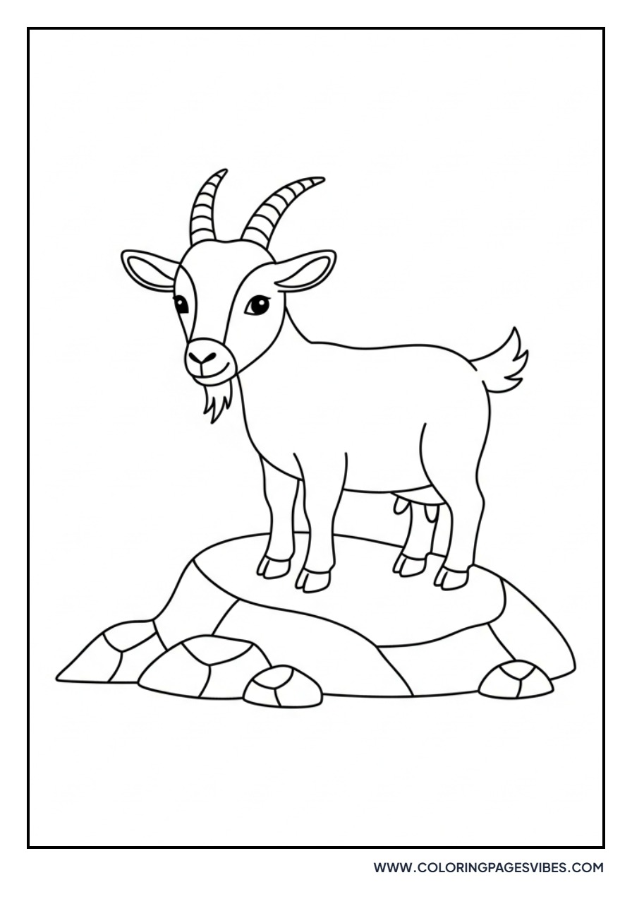 Goat on Rocky Farm