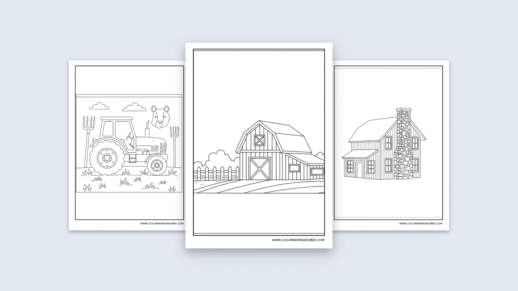 70+ Free Printable Farm Coloring Pages