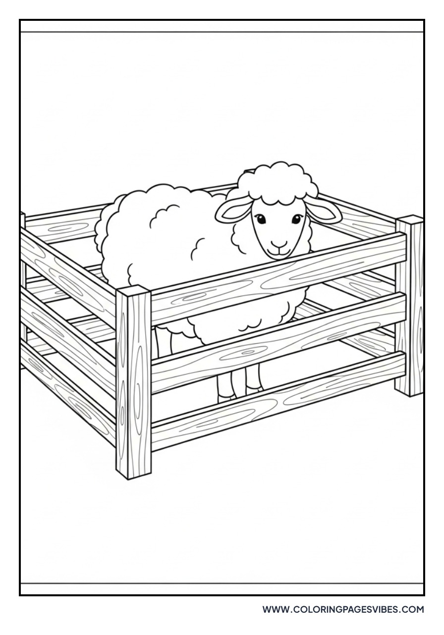 Sheep in Enclosure