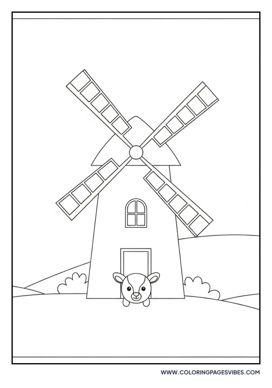 Spinning Windmill Blades