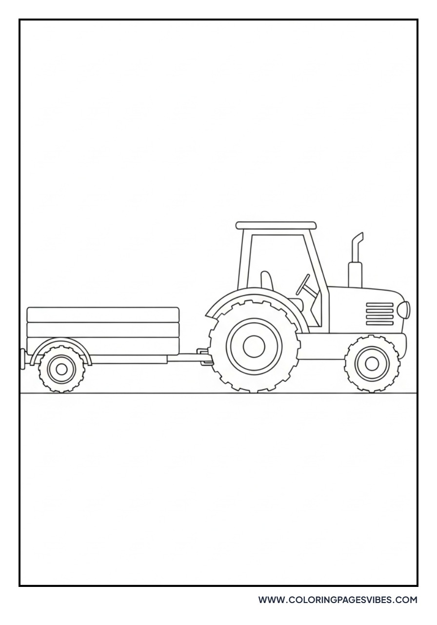 Tractor Pulling Trailer