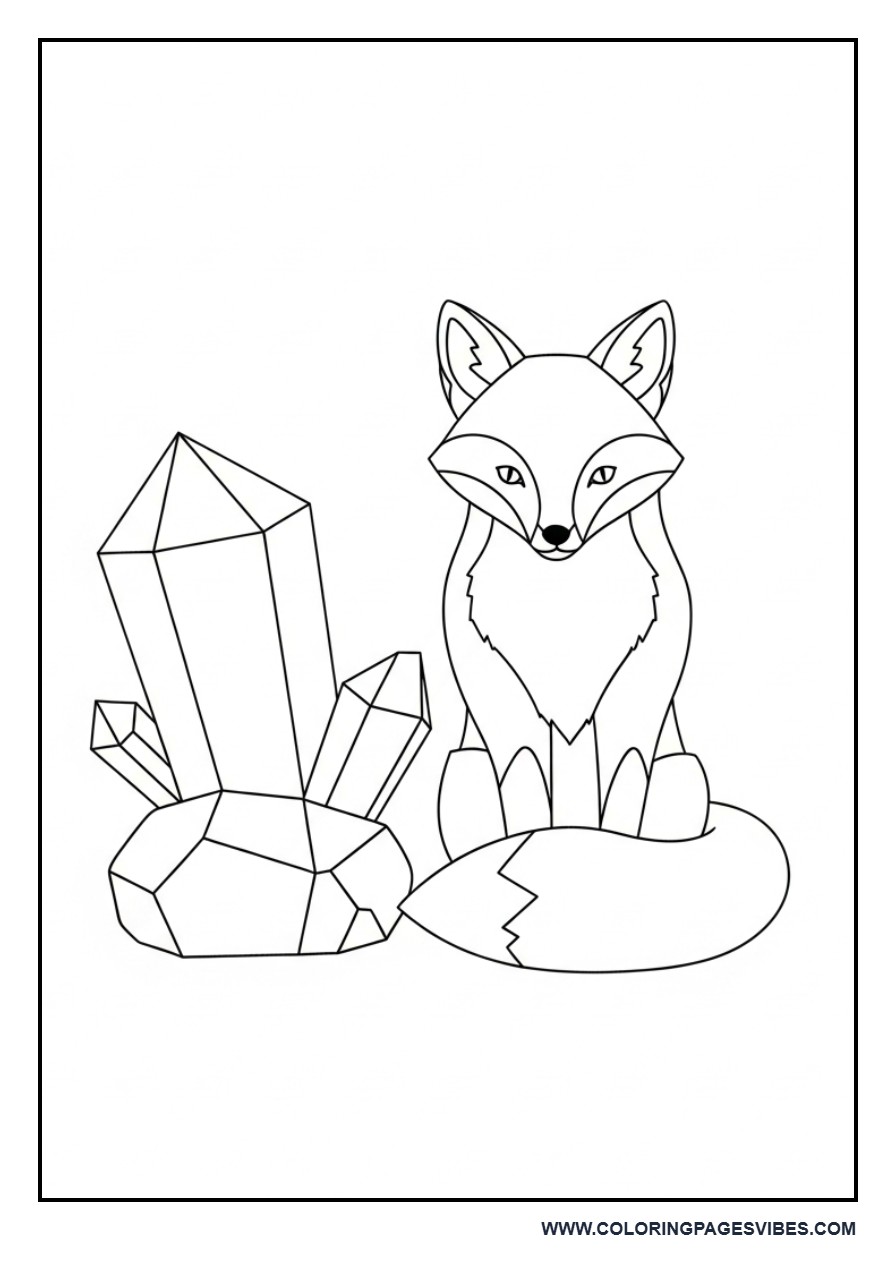 Fox and Crystal Stone