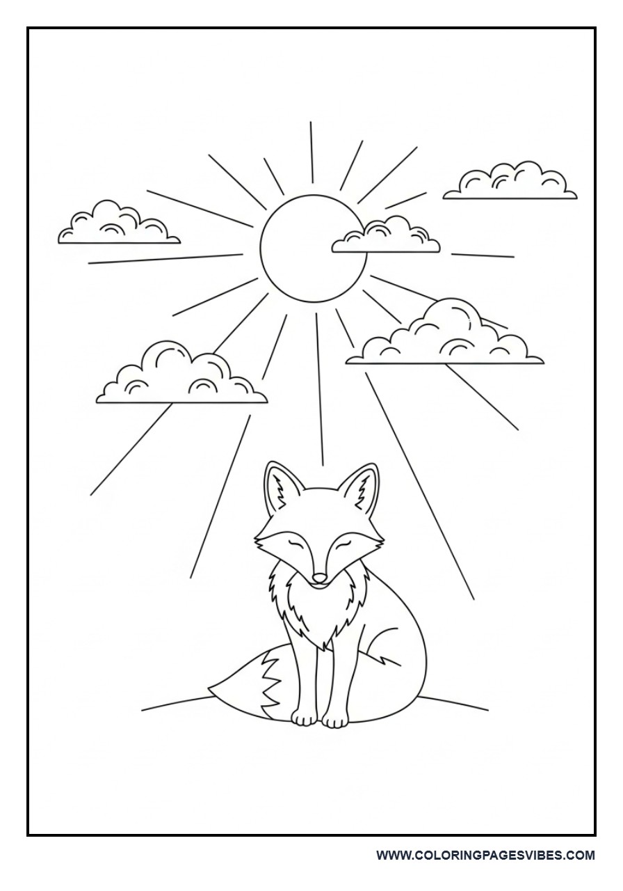 Fox in Summer Sunshine