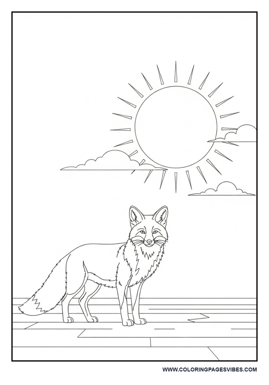Fox Under a Big Sun