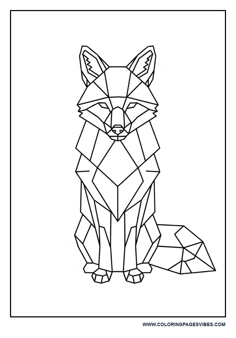 Geometric Fox Design