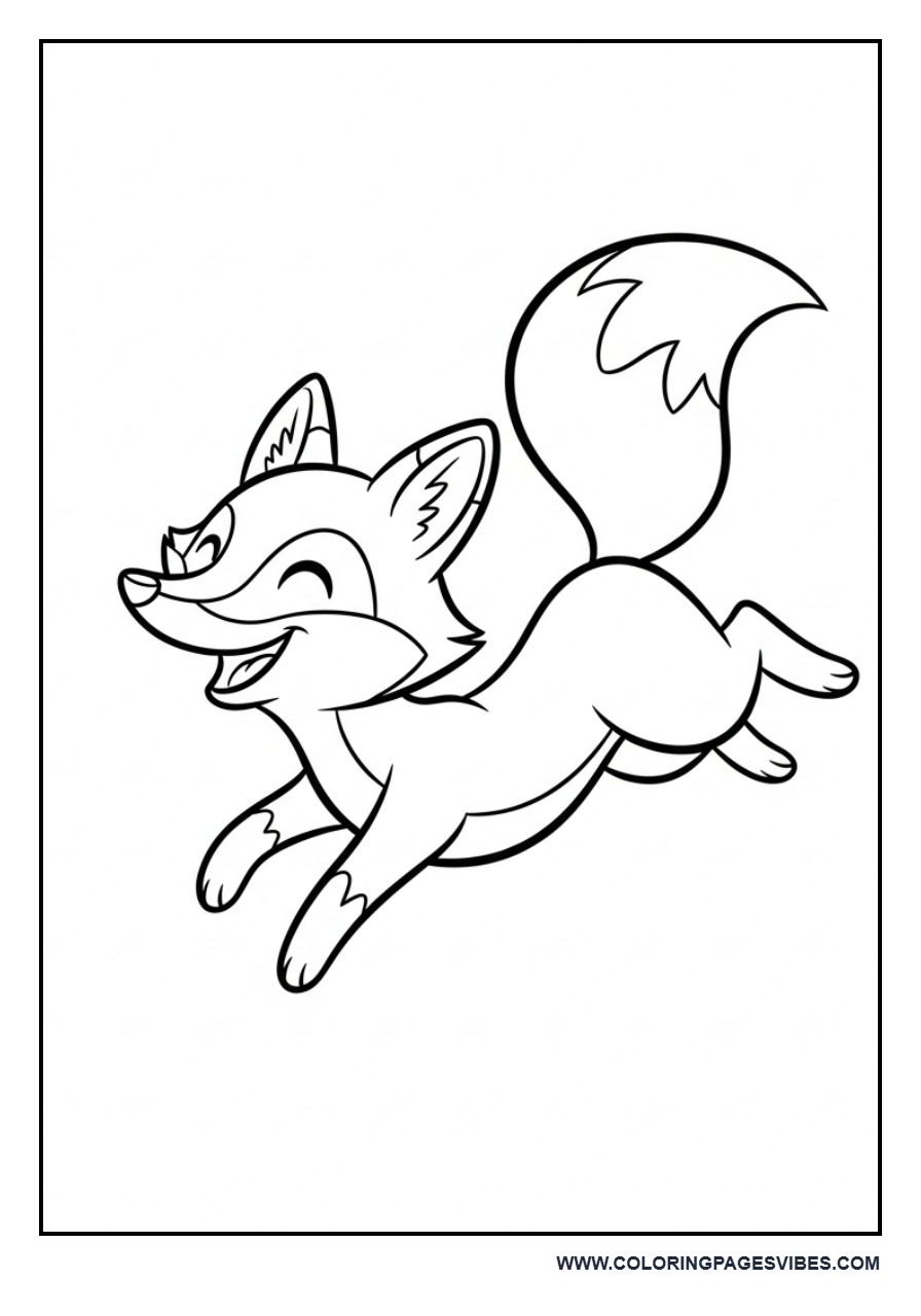 Happy Jumping Fox