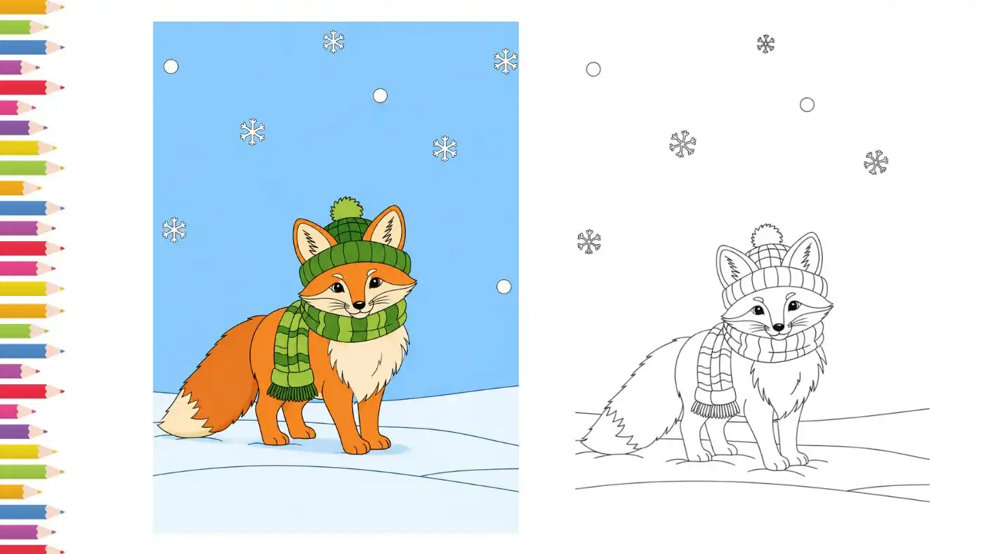 75+ Free Printable Cute Fox Coloring Pages for Kids: Realistic & Adorable