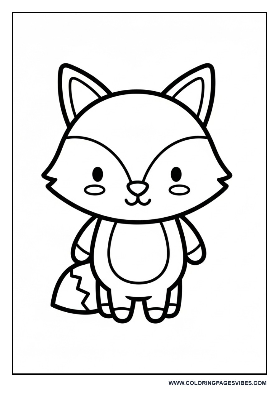 Standing Cartoon Fox