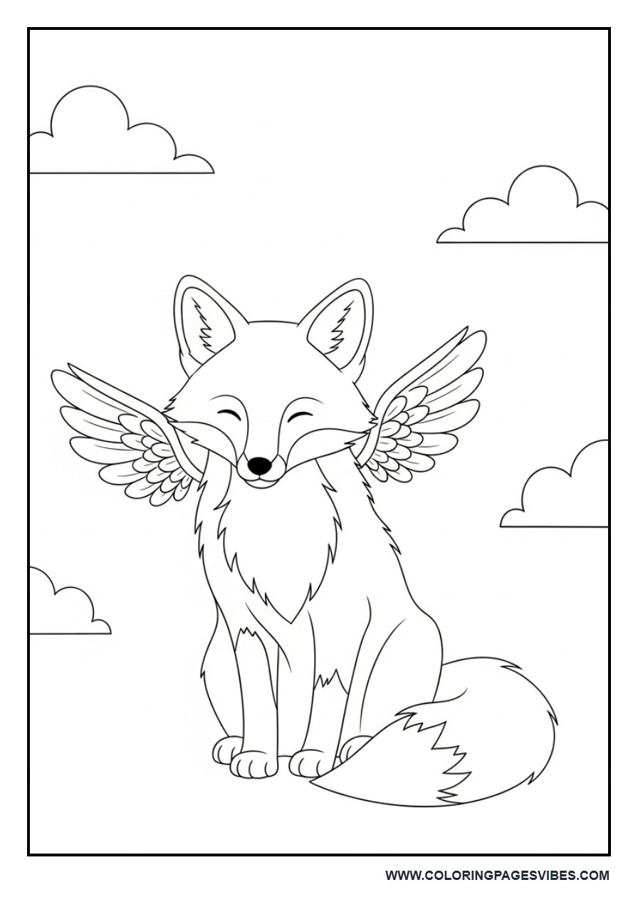 Winged Fantasy Fox