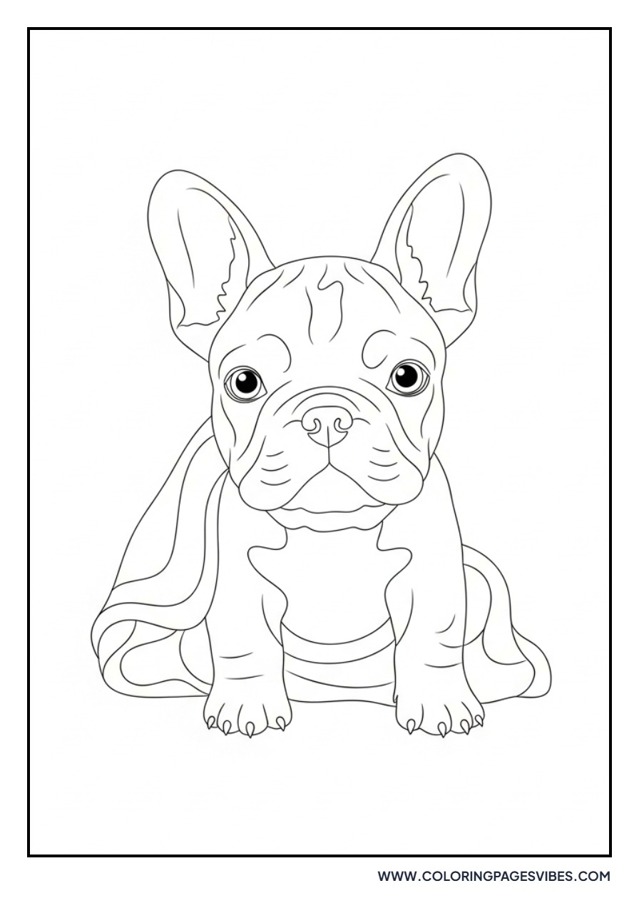 Baby Frenchie with Blanket