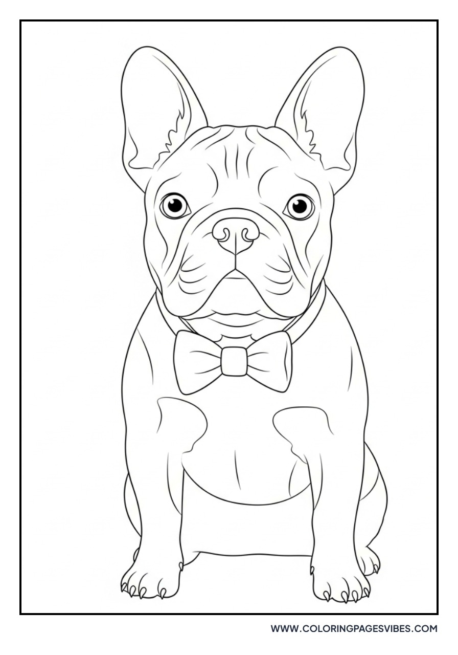 French Bulldog with Bowtie