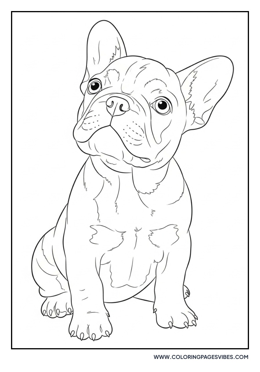 Frenchie Puppy Tilting Head