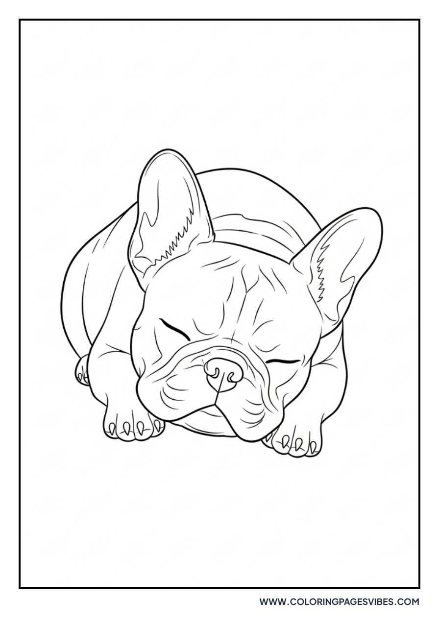 Sleeping French Bulldog