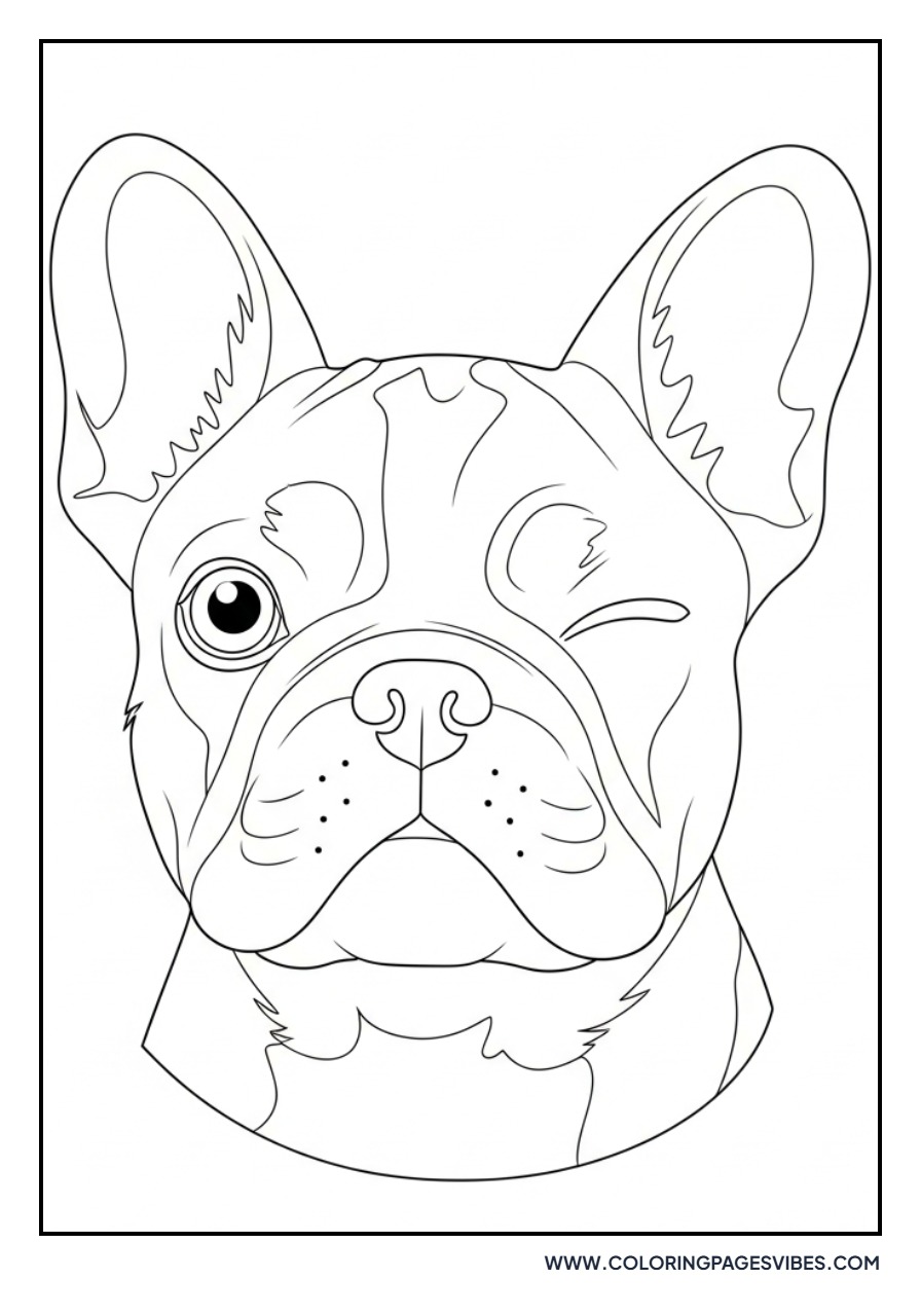 Winking French Bulldog