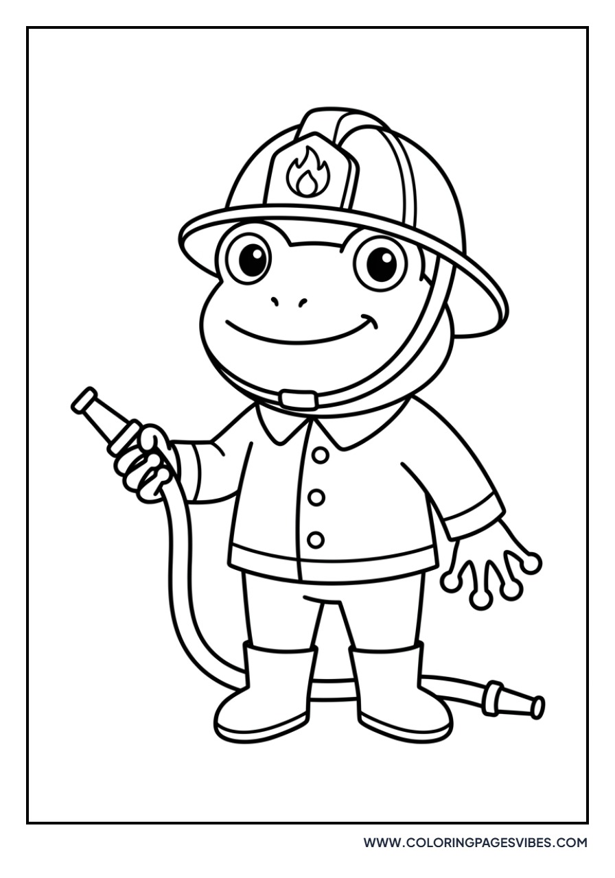 Firefighter Frog