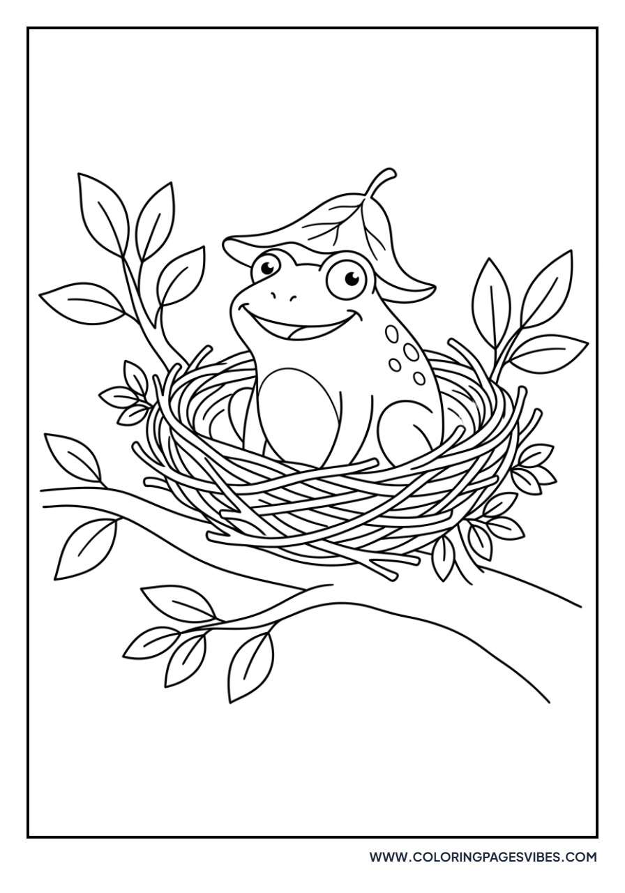 Frog in a Birdnest