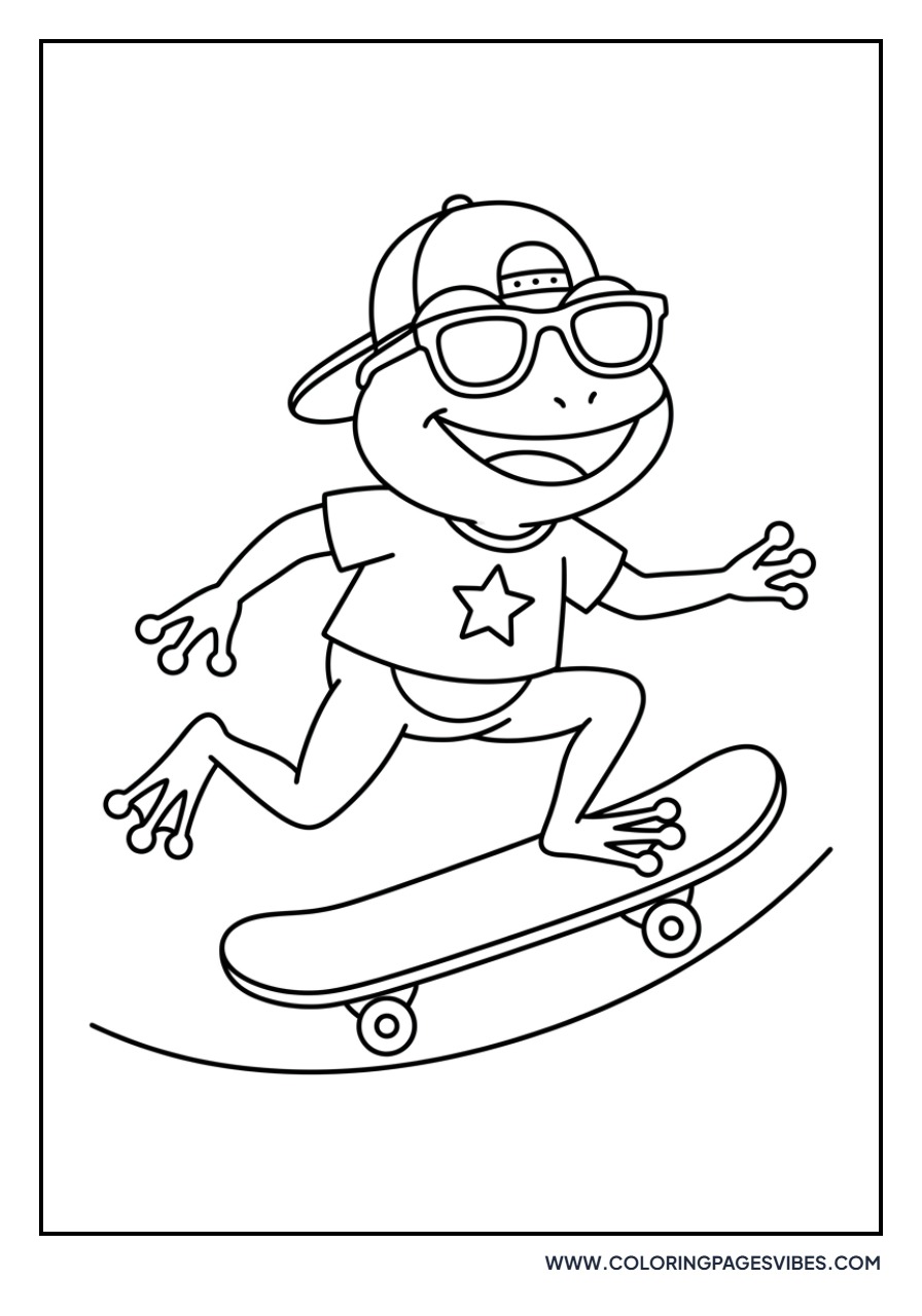 Frog Skateboarder