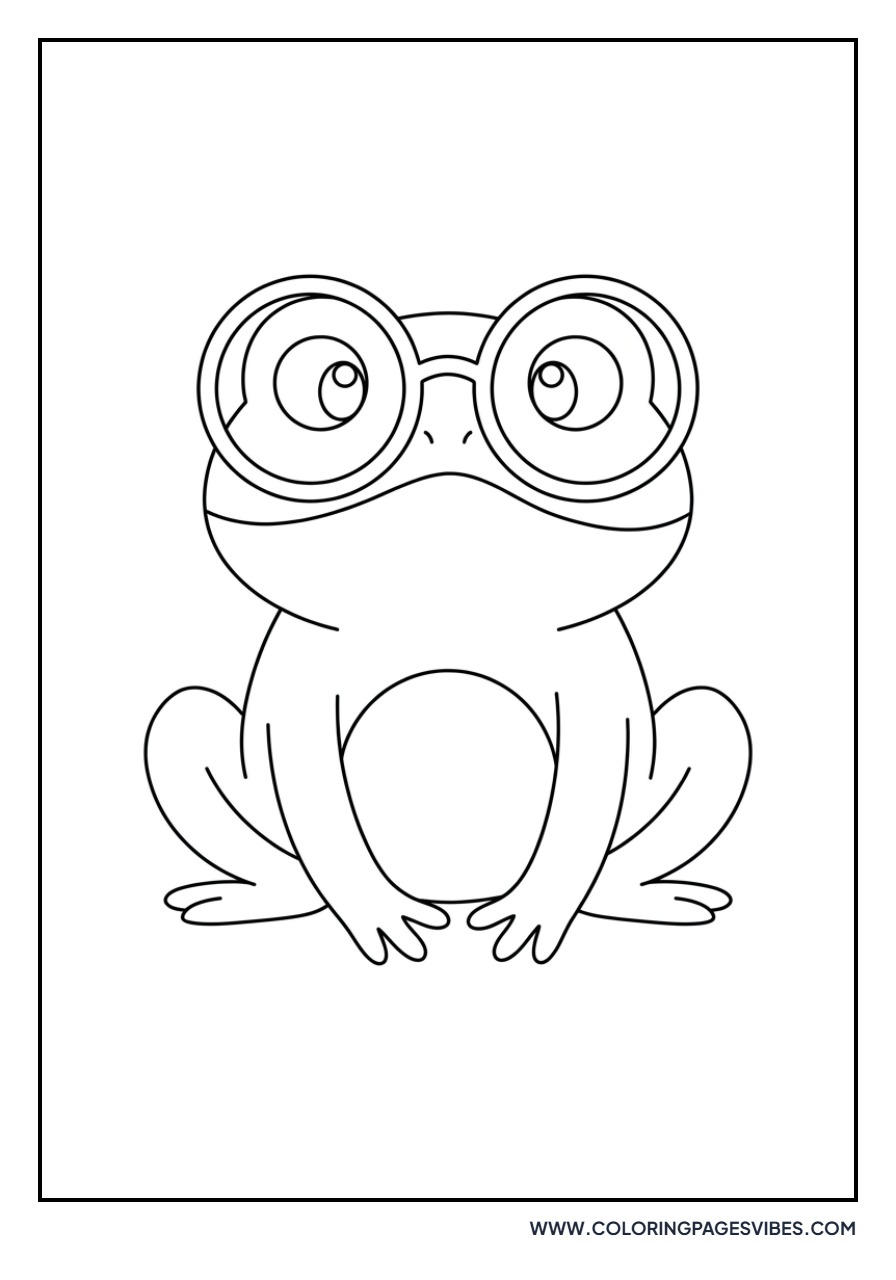 Frog Wearing Glasses