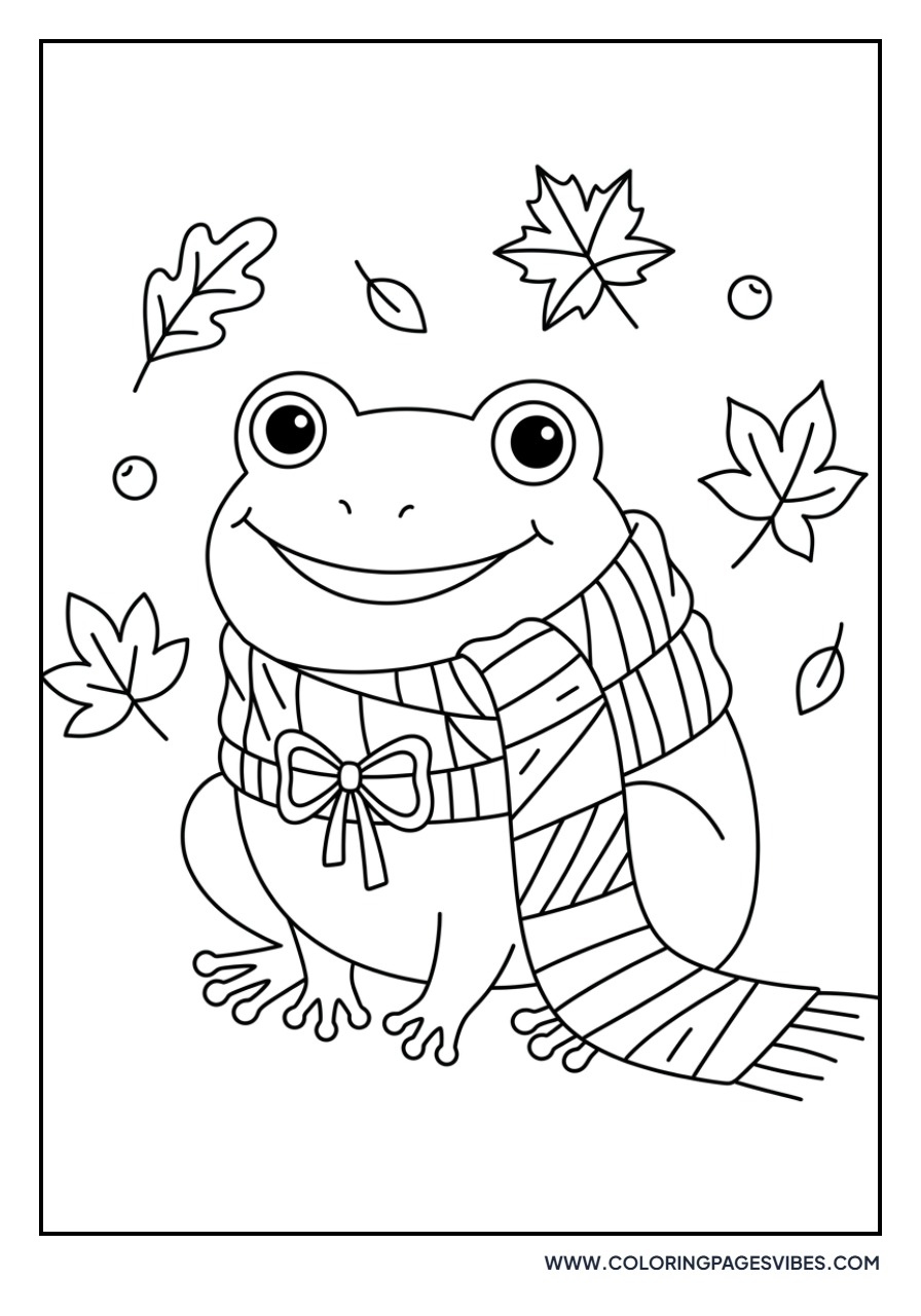 Frog with a Scarf