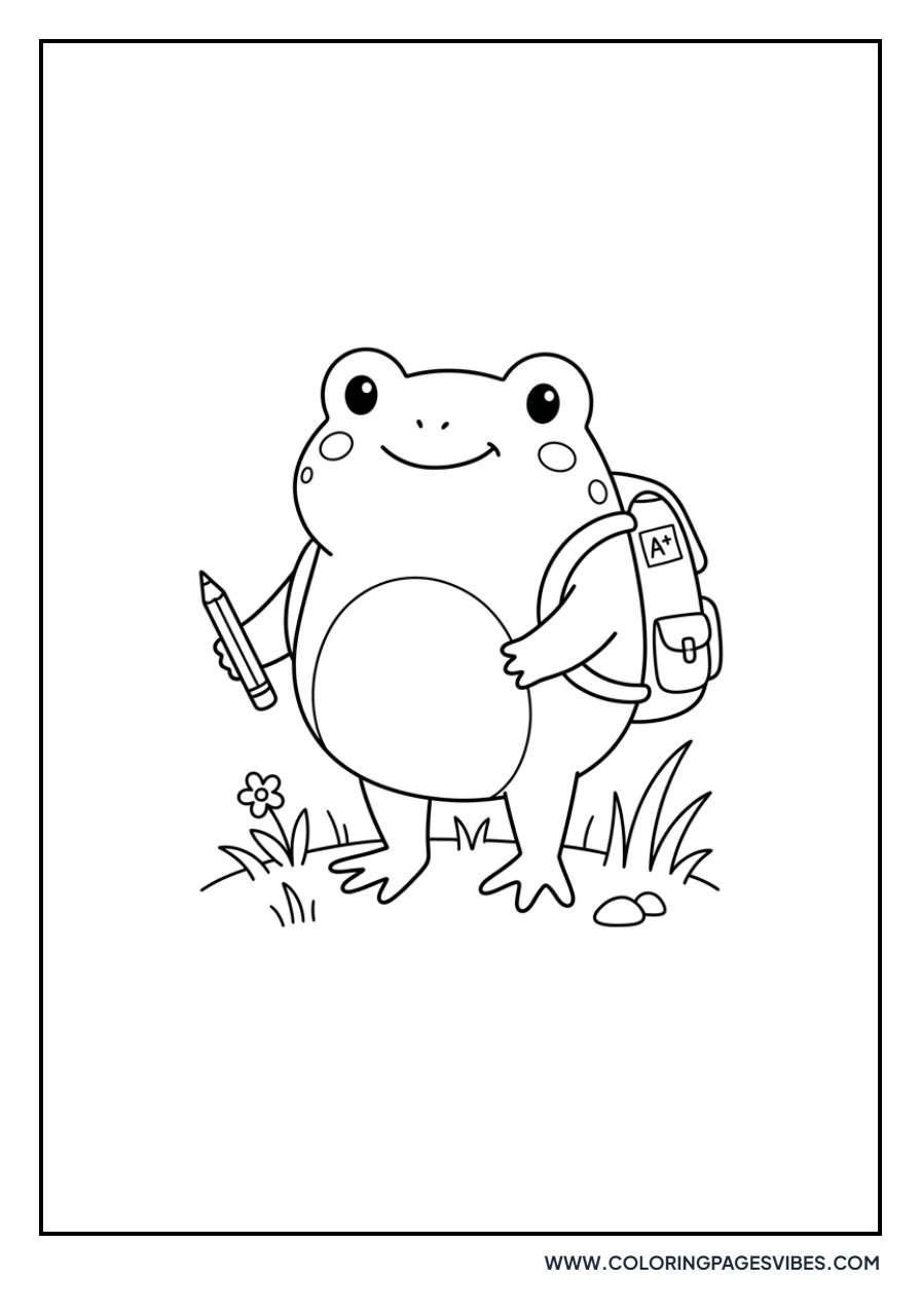 Frog with Backpack