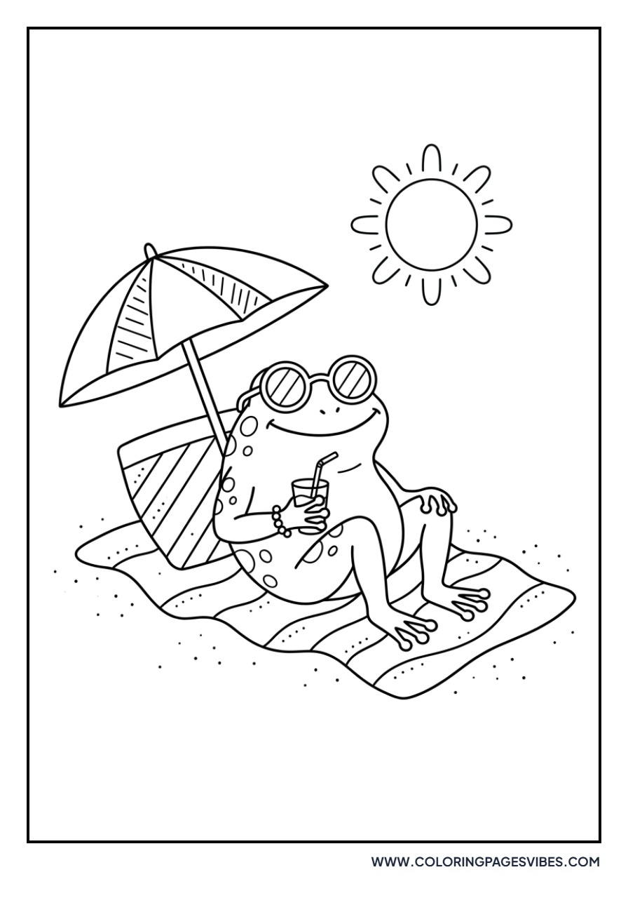 Frog with Sunglasses
