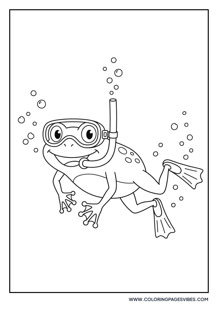 Scuba Diving Frog