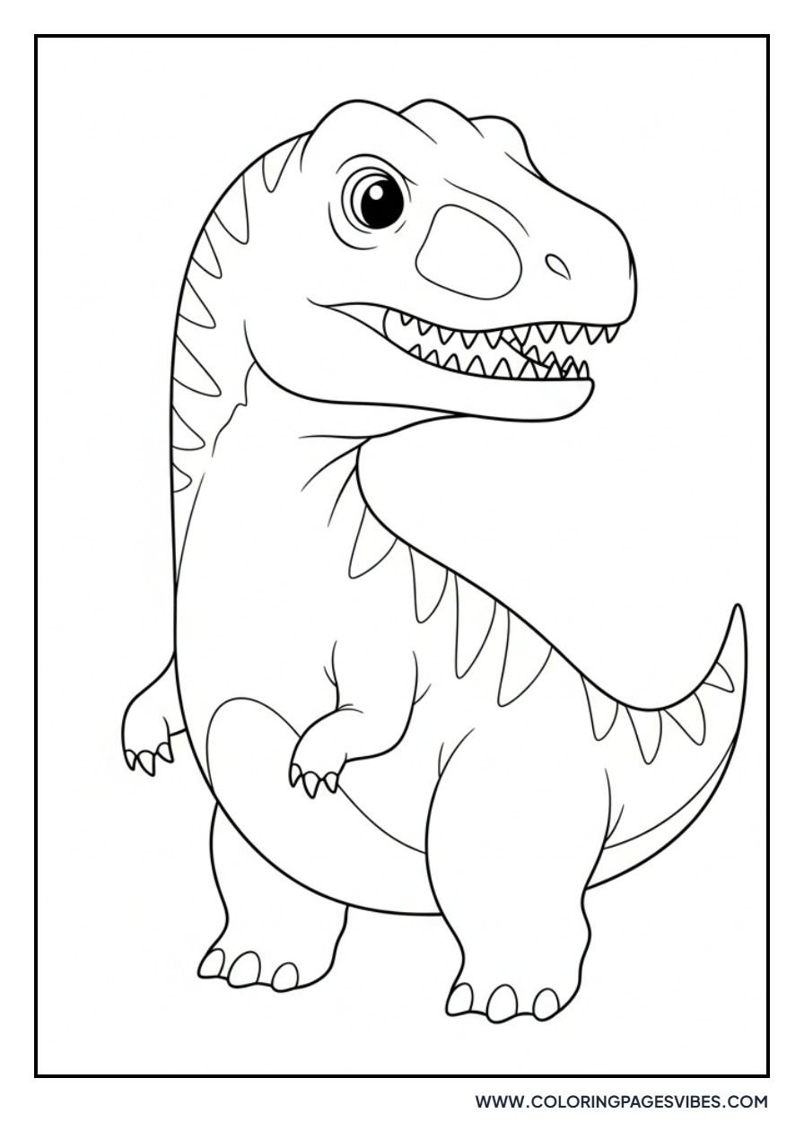 Chibi Giganotosaurus Sitting Down