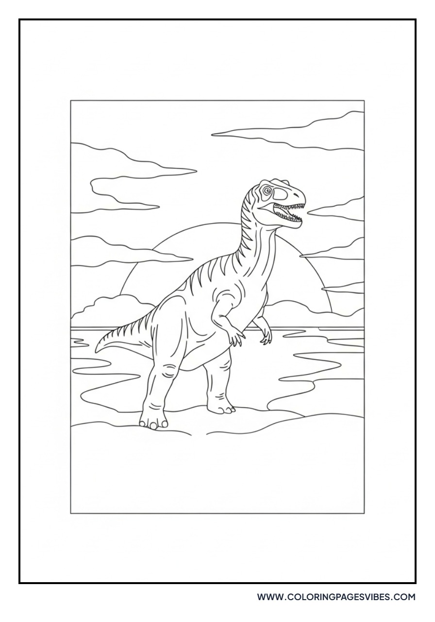 Giganotosaurus at Sunset