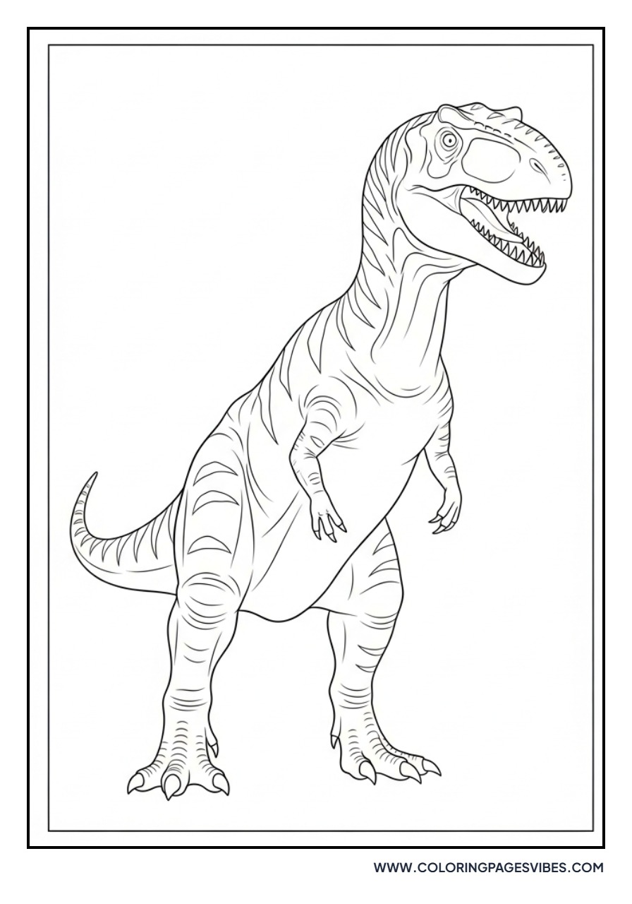 Giganotosaurus Crushing a Rock
