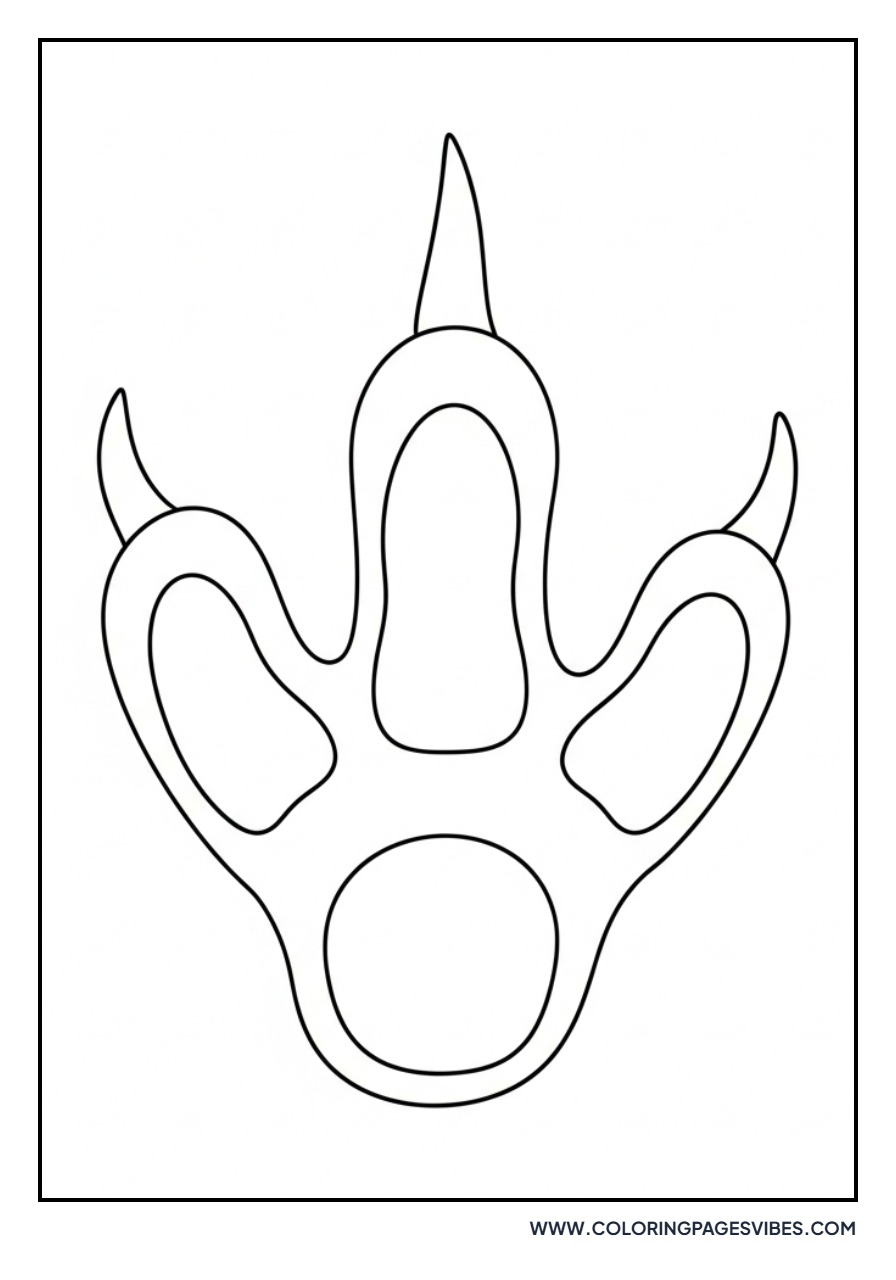 Giganotosaurus Footprint on Ground