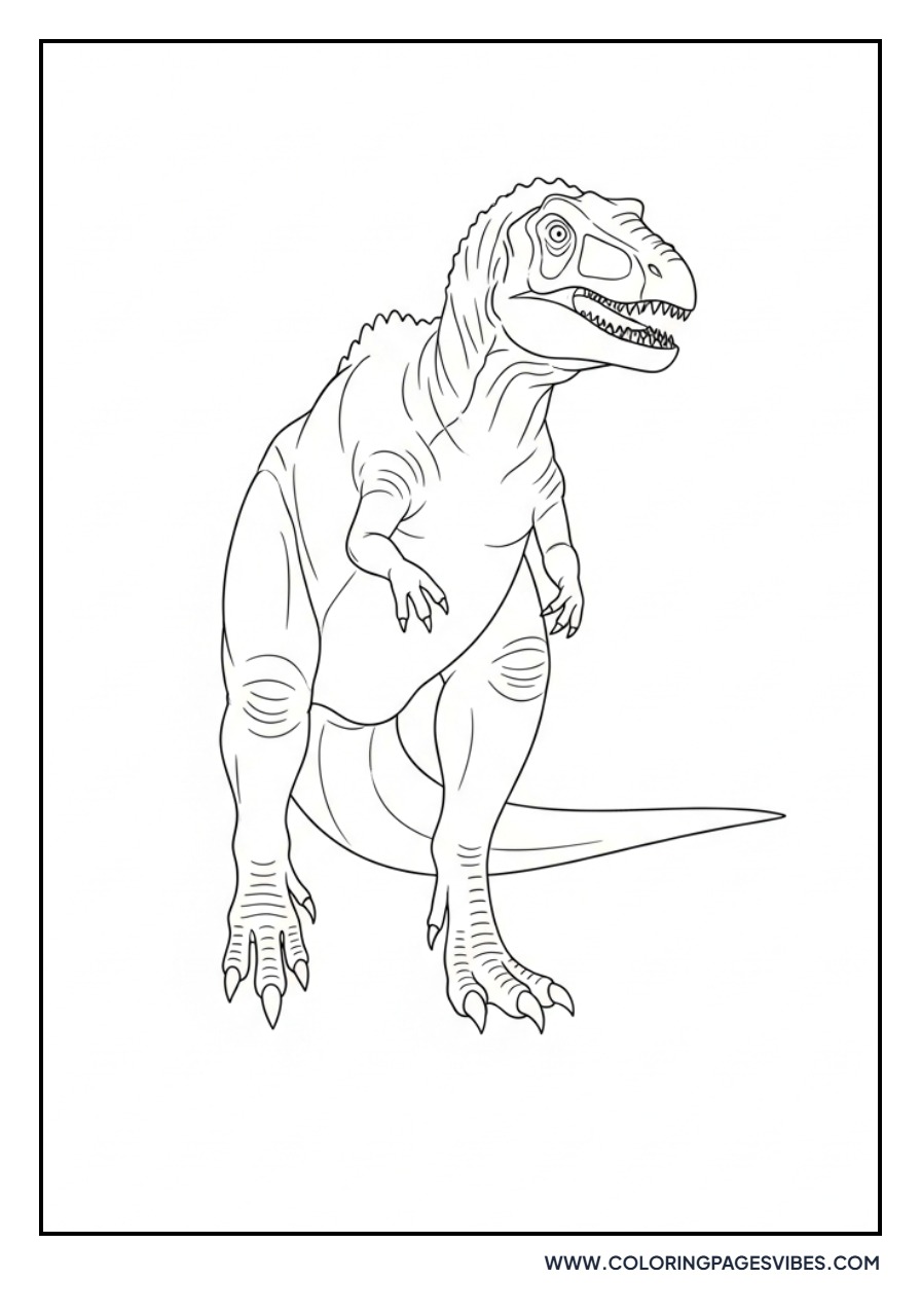Giganotosaurus Holding a Crayon
