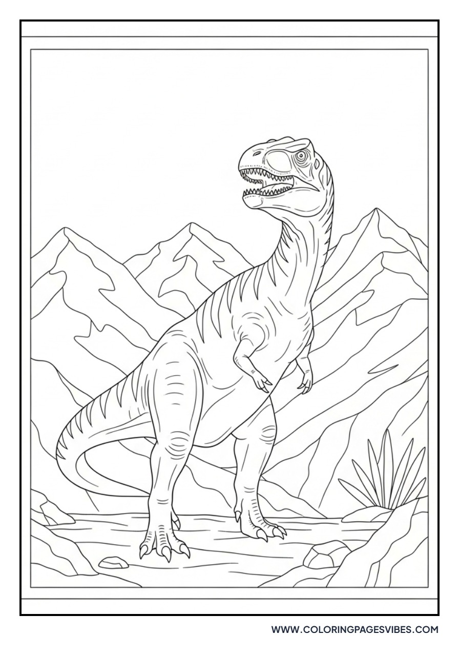 Giganotosaurus in the Mountains
