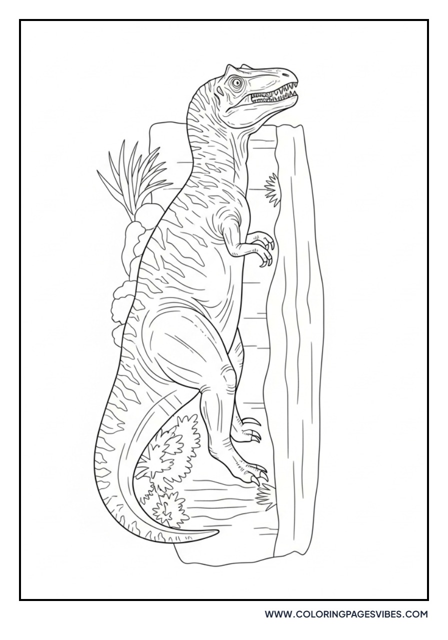 Giganotosaurus Near a Lake