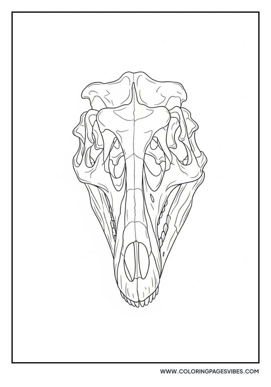 Giganotosaurus Skull Drawing