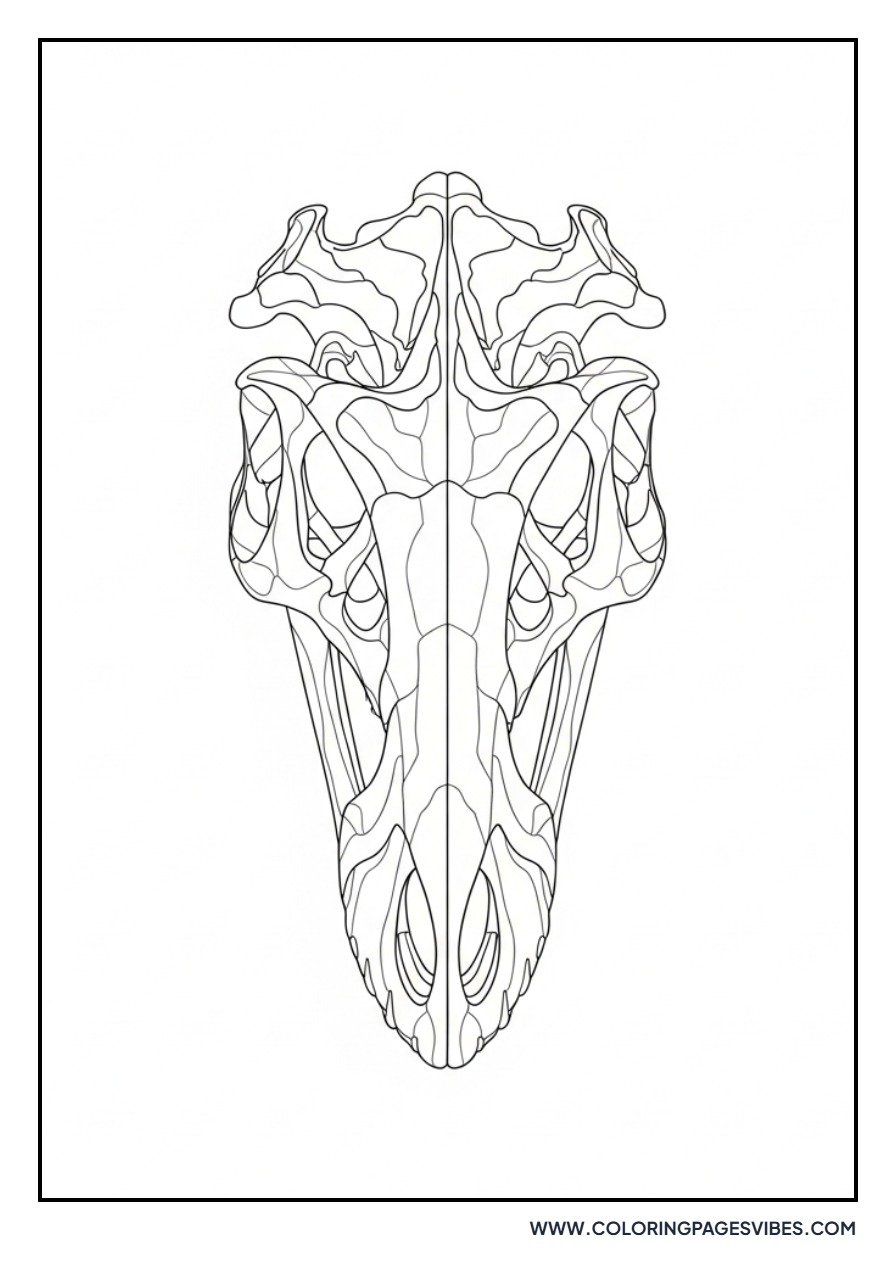 Giganotosaurus Skull Top View