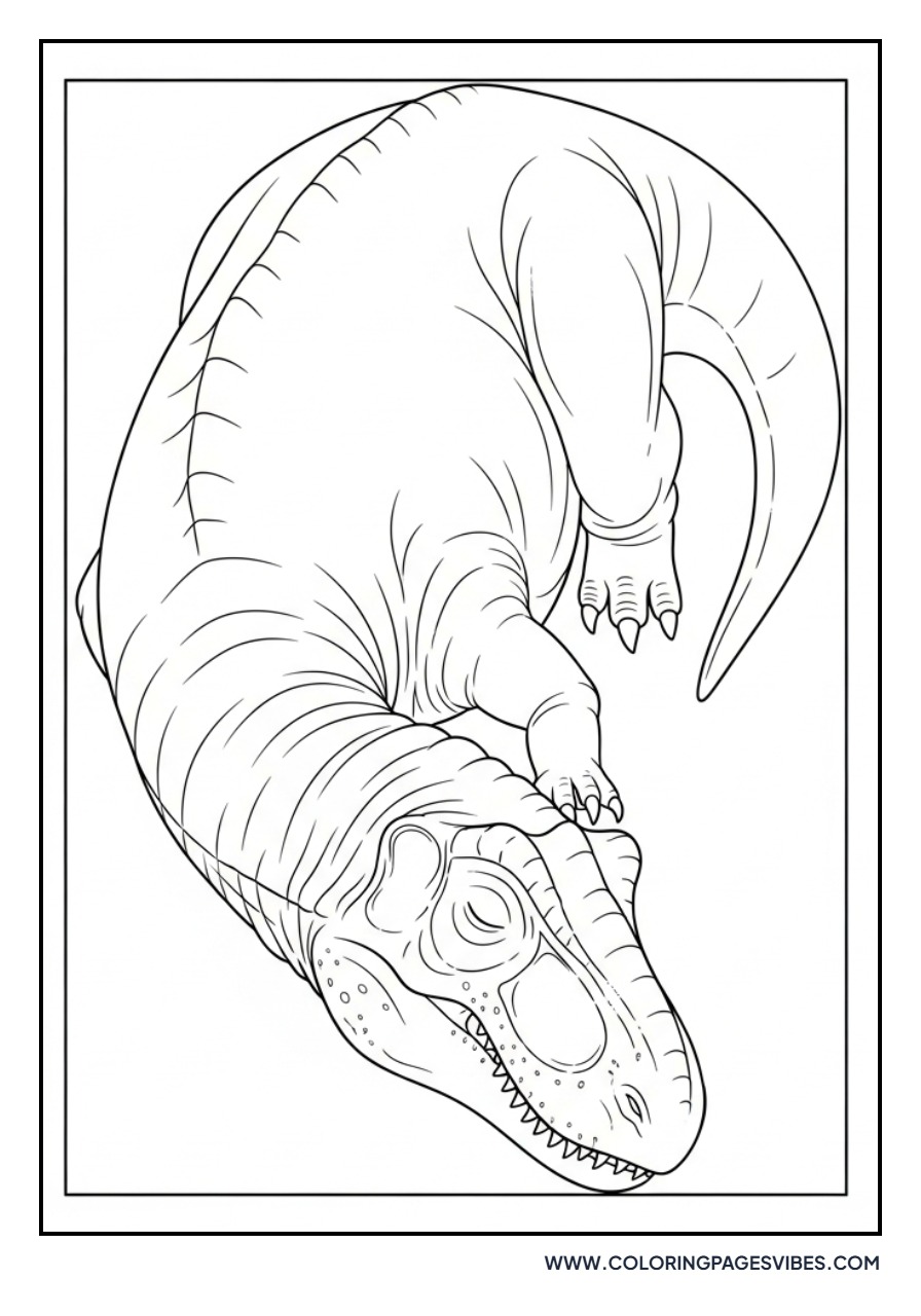 Giganotosaurus Sleeping Quietly