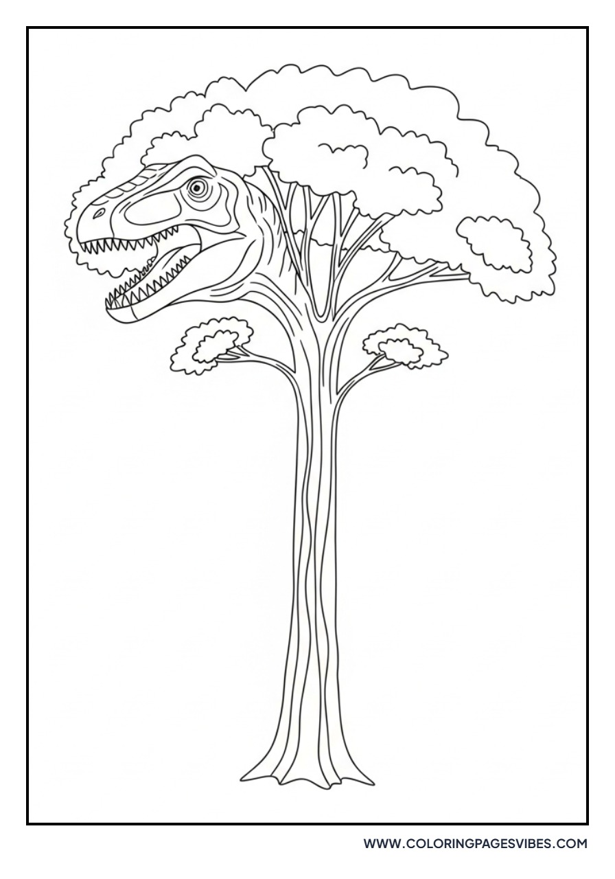 Giganotosaurus Under Ancient Trees
